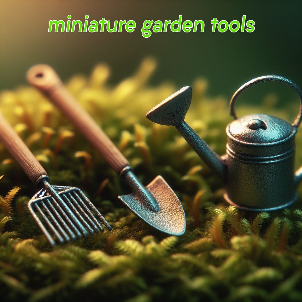 miniature garden tools
